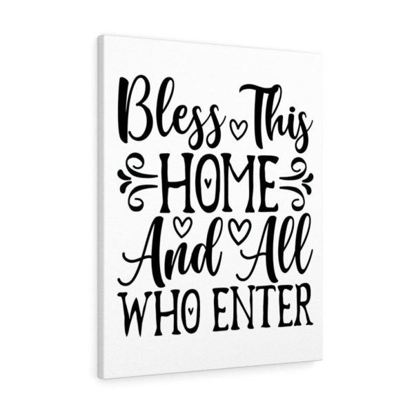 Scripture Canvas Bless This Home And All Who Enter Christian Meaningful Framed Prints, Canvas Paintings