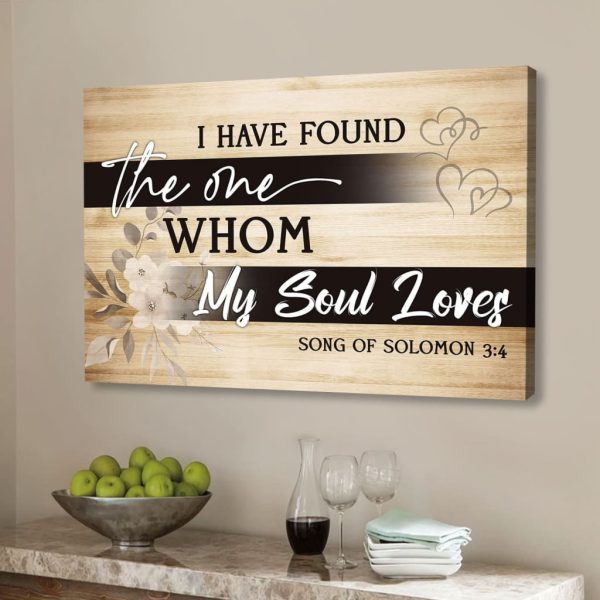 I Have Found The One Whom My Soul Loves Christian Canvas Gallery Painting Wrapped Canvas , Christian Gifts