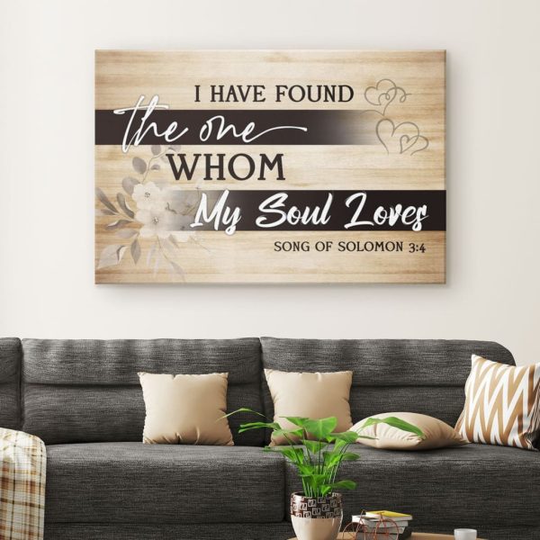 I Have Found The One Whom My Soul Loves Christian Canvas Gallery Painting Wrapped Canvas , Christian Gifts - Image 2