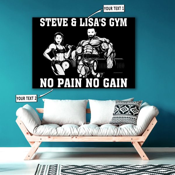 Personalized Couple Photo Home Gym Canvas Print Frames Canvas Print Frames Painting Canvas Print Wall Art Home D?cor - Image 3