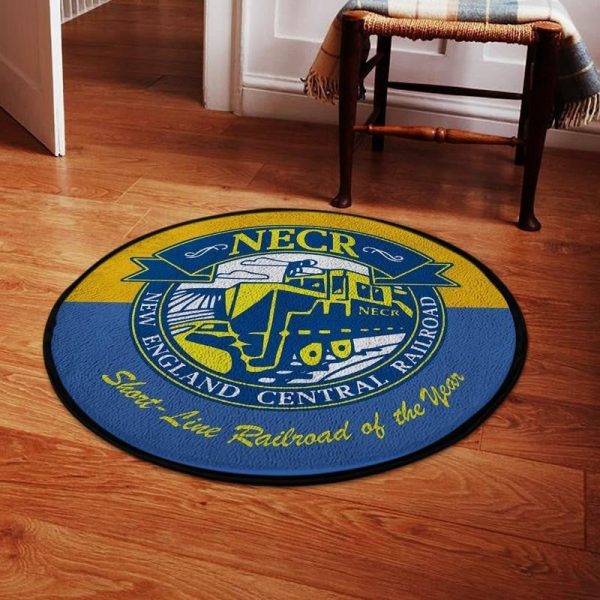 Necrr Living Room Round Mat Circle Rug New England Central Railroad