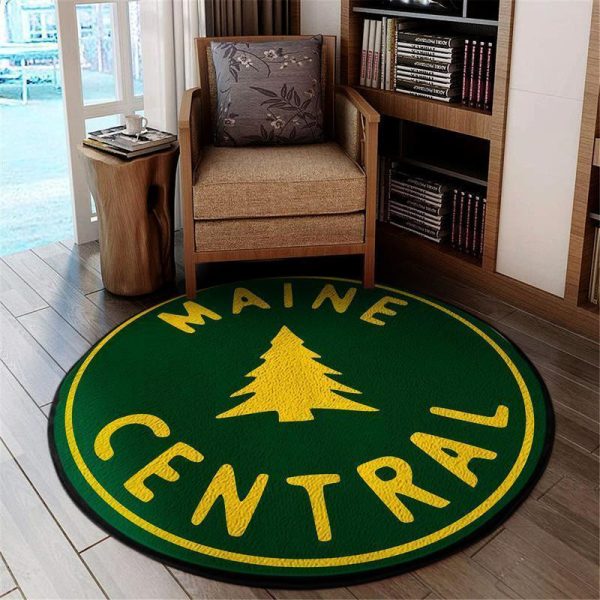 Mainecentral Round Mat Maine Central Railroad Round Floor Mat Room Rugs Carpet Outdoor Rug Washable Rugs - Image 2