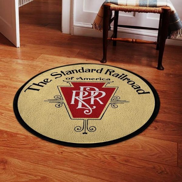 Rpr Railroad Reproduction Round Mat Round Floor Mat Room Rugs Carpet Outdoor Rug Washable Rugs - Image 2