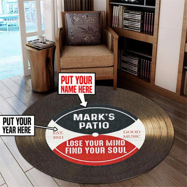 Personalized Golf 19Th Hole Club Round Mat Round Floor Mat Room Rugs Carpet Outdoor Rug Washable Rugs - Image 2