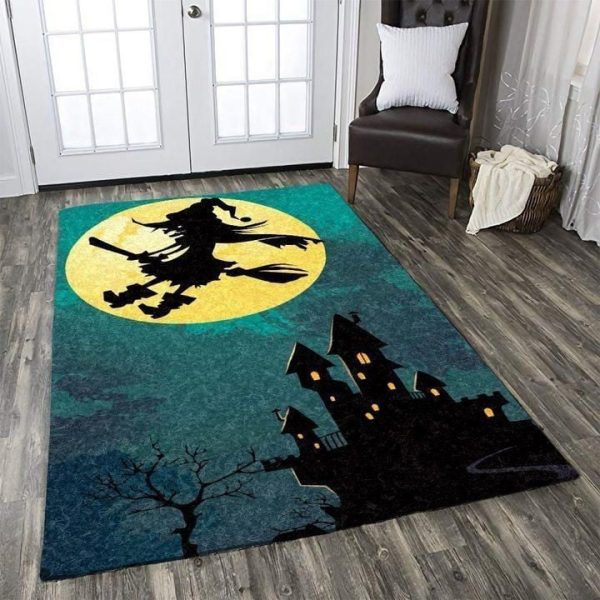 Halloween Witch Pumpkin Field Area Rug Carpet gable halloween signs decorations Area Rug Carpet Carpet 2