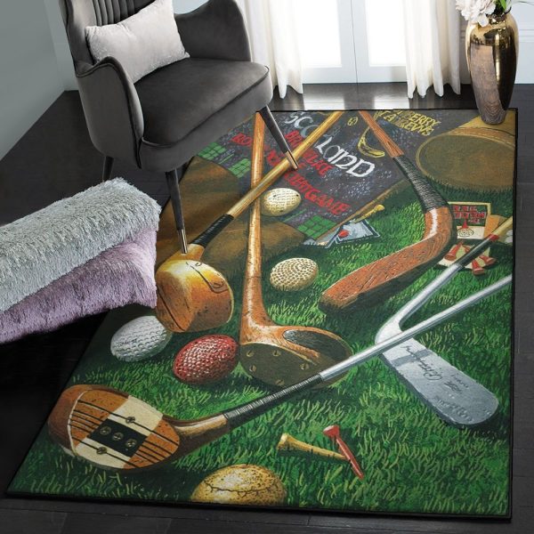 Golf Club Large Golf Rug Rectangle Rugs Washable Area Rug Non-Slip Carpet For Living Room Bedroom