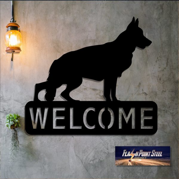 German Shepherd Sign, Dog House, Family Dog, Entrance Sign, Wall Decor - Image 2