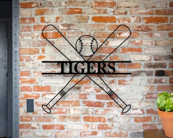 Baseball is life Personalized Cut Metal Sign Laser Cut Metal Signs Cus - Image 2