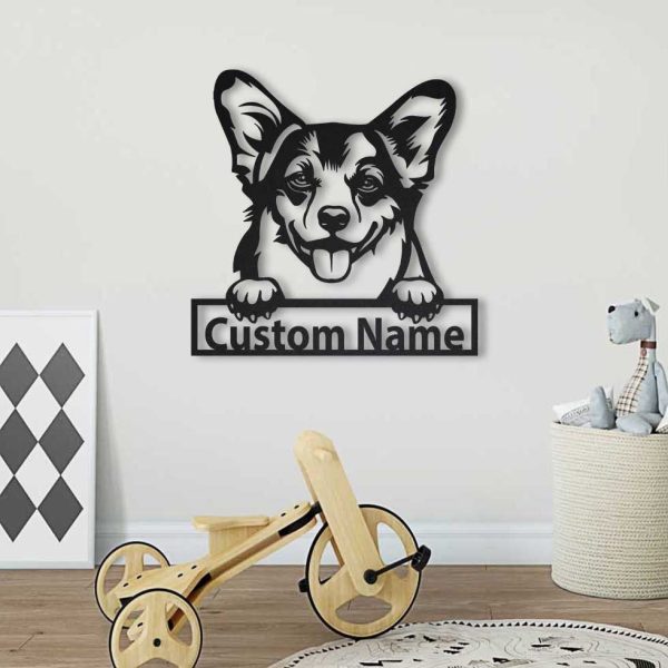 Personalized Welsh Corgi Dog Metal Sign Art, Custom Welsh Corgi Dog Me - Image 2