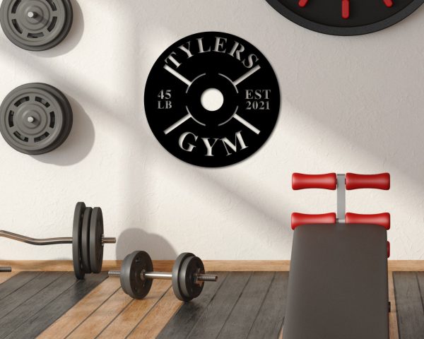 Gym Sign, Personalized Home Gym Sign, Custom Metal Gym Sign, Home Gym - Image 2