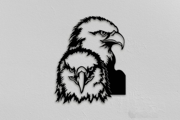 Eagle Animals Metal Art Black Wall Decor Christmas Gifts Living Room W