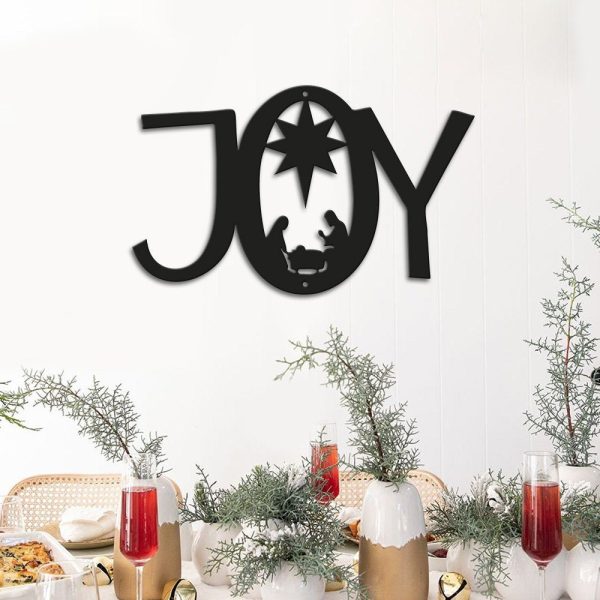 Joy Nativity Christmas Decoration Christmas Sign Custom Sign Holiday D