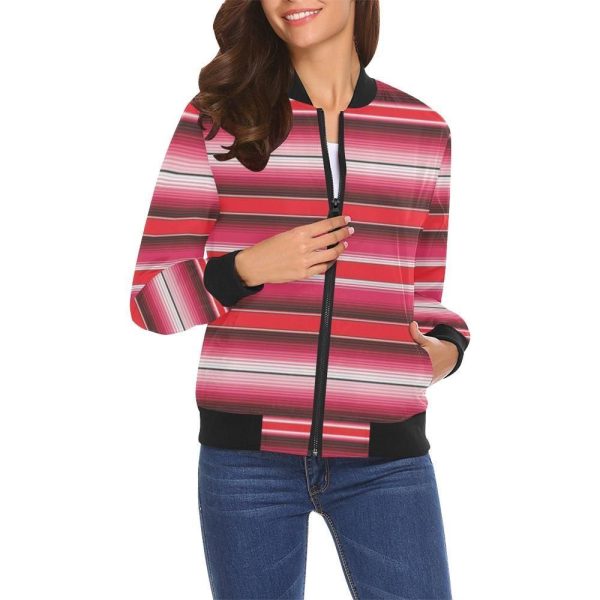 Pattern Print Mexican Serape Blanket Baja 3d Printed Unisex Jacket - Image 2