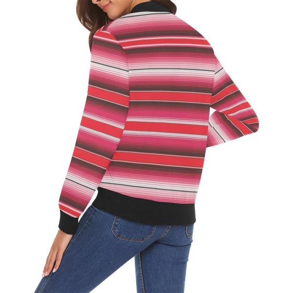 Pattern Print Mexican Serape Blanket Baja 3d Printed Unisex Jacket - Image 4