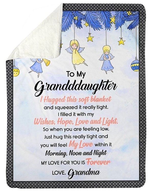 My Love For You Is Forever Grandma To Granddaughter Fleece Blanket She