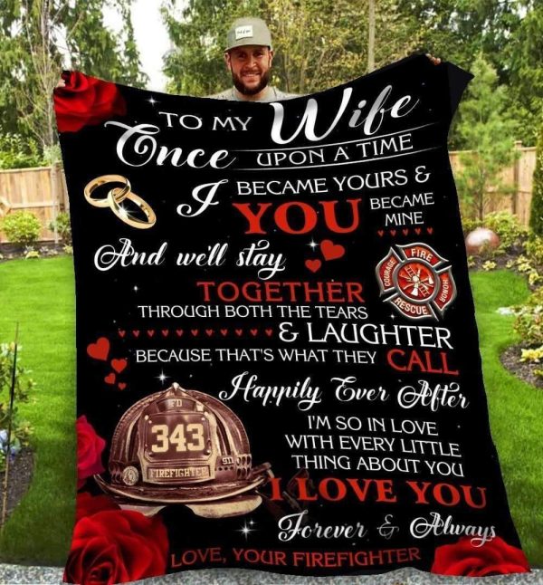 Blanket Firefighter Giving Wife I'm So In Love With Every Little Thing - Image 2