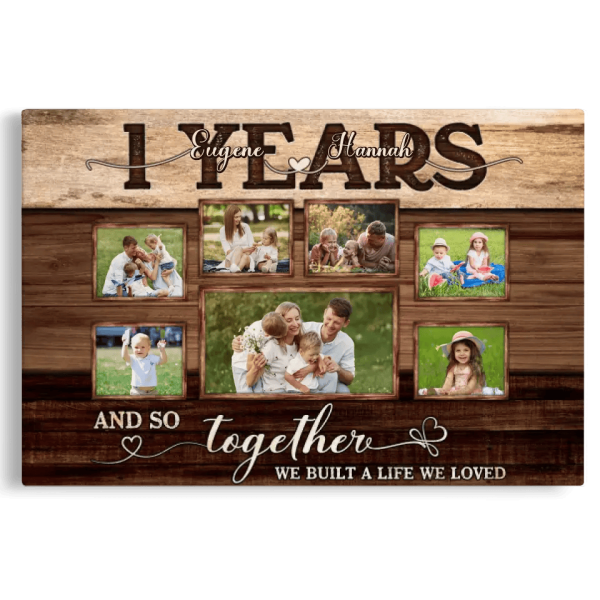 Personalized Canvas Prints, Custom Photos, Couple Gifts, Anniversary Gifts, 1st Anniversary Couple Love Wife Husband Dem Canvas - Image 4