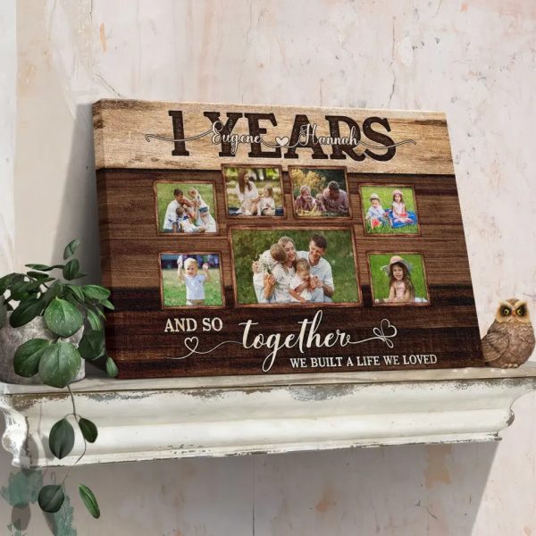 Personalized Canvas Prints, Custom Photos, Couple Gifts, Anniversary Gifts, 1st Anniversary Couple Love Wife Husband Dem Canvas - Image 6