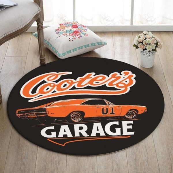 Doh Living Room Round Mat Circle Rug General Lee The Dukes Of Hazzard Good Ole Boy Dodge Charger