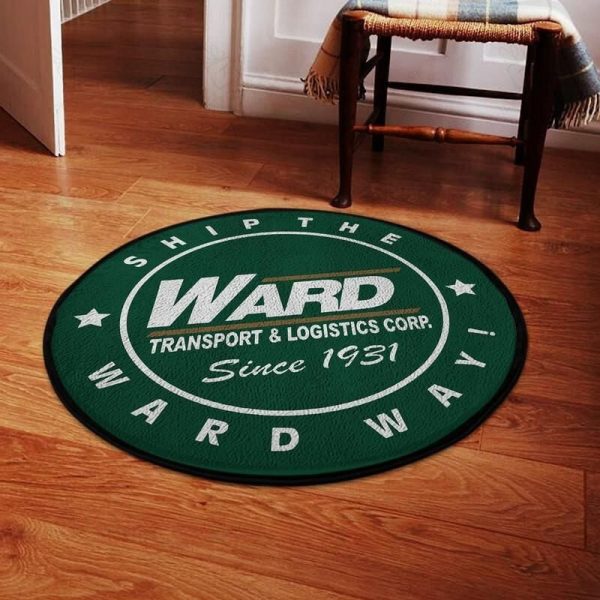 Truckdriver Living Room Round Mat Circle Rug Ward Trucking