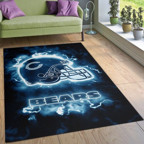 Chicago Bears Nfl Area Rugs For Living Room Rectangle Rug Bedroom Rugs Carpet Flooring Gift RS136556|Rosabella Print